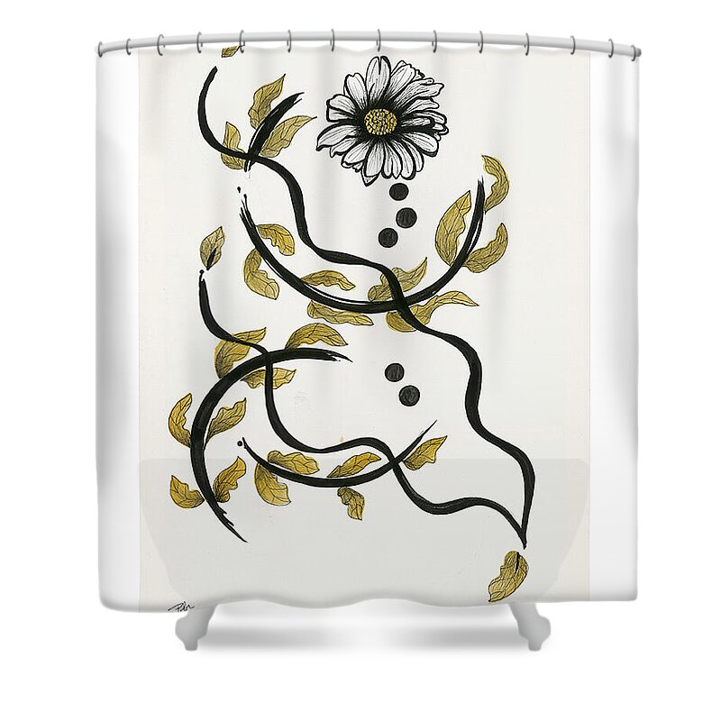 Sound Curve Three 1 - Shower Curtain