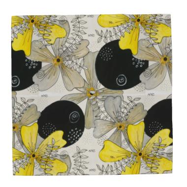 Scarf NYC Bloom Yellow