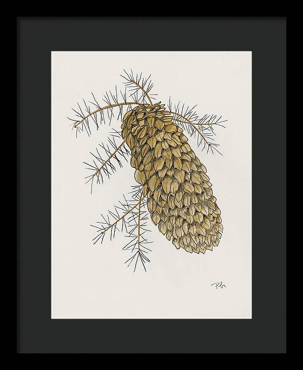 Colorado Pine Cone Fine Art Print - Framed Print