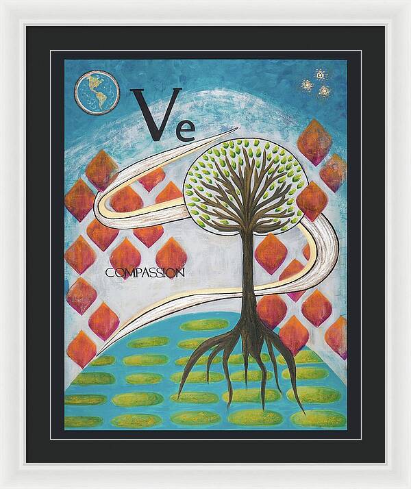 Global Tree Compassion Fine Art Print - Framed Print