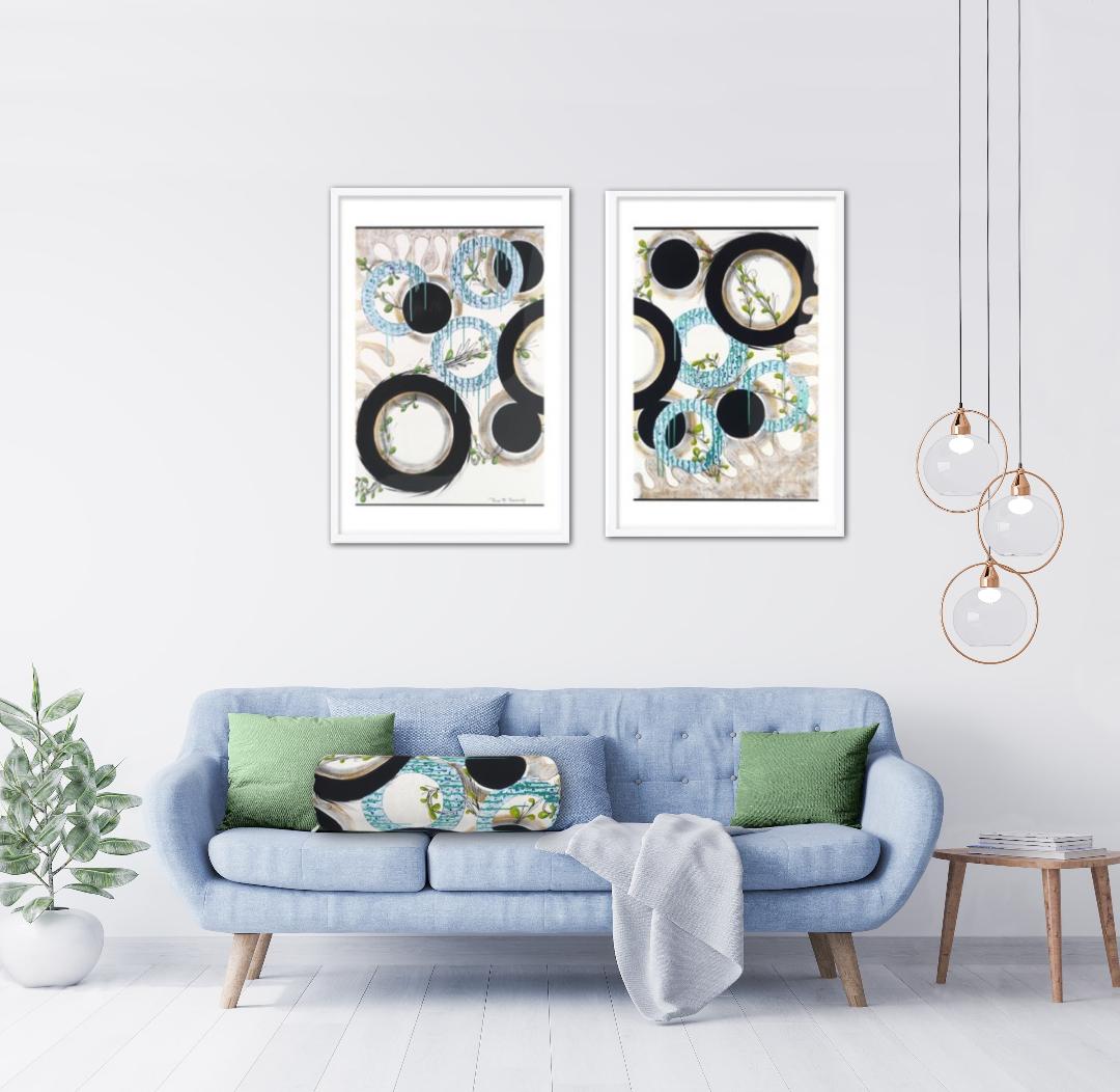 Modern Collaborate Bolster Pillow