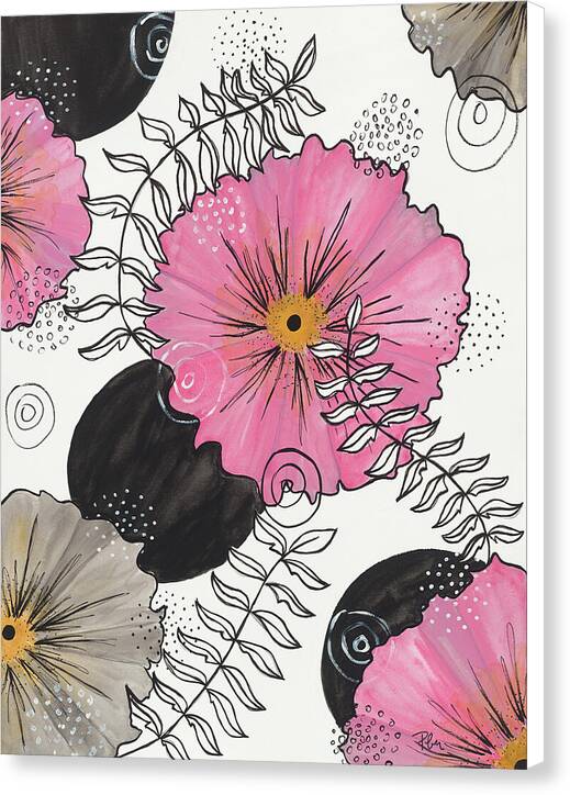 Pink Floral Fine Art Print - Canvas Print