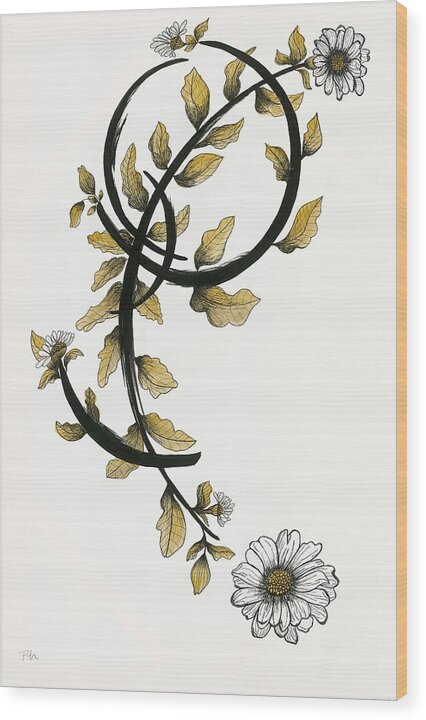 Sound Curve One - Wood Print