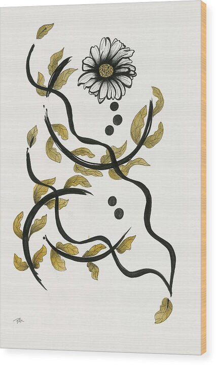 Sound Curve Three - Wood Print