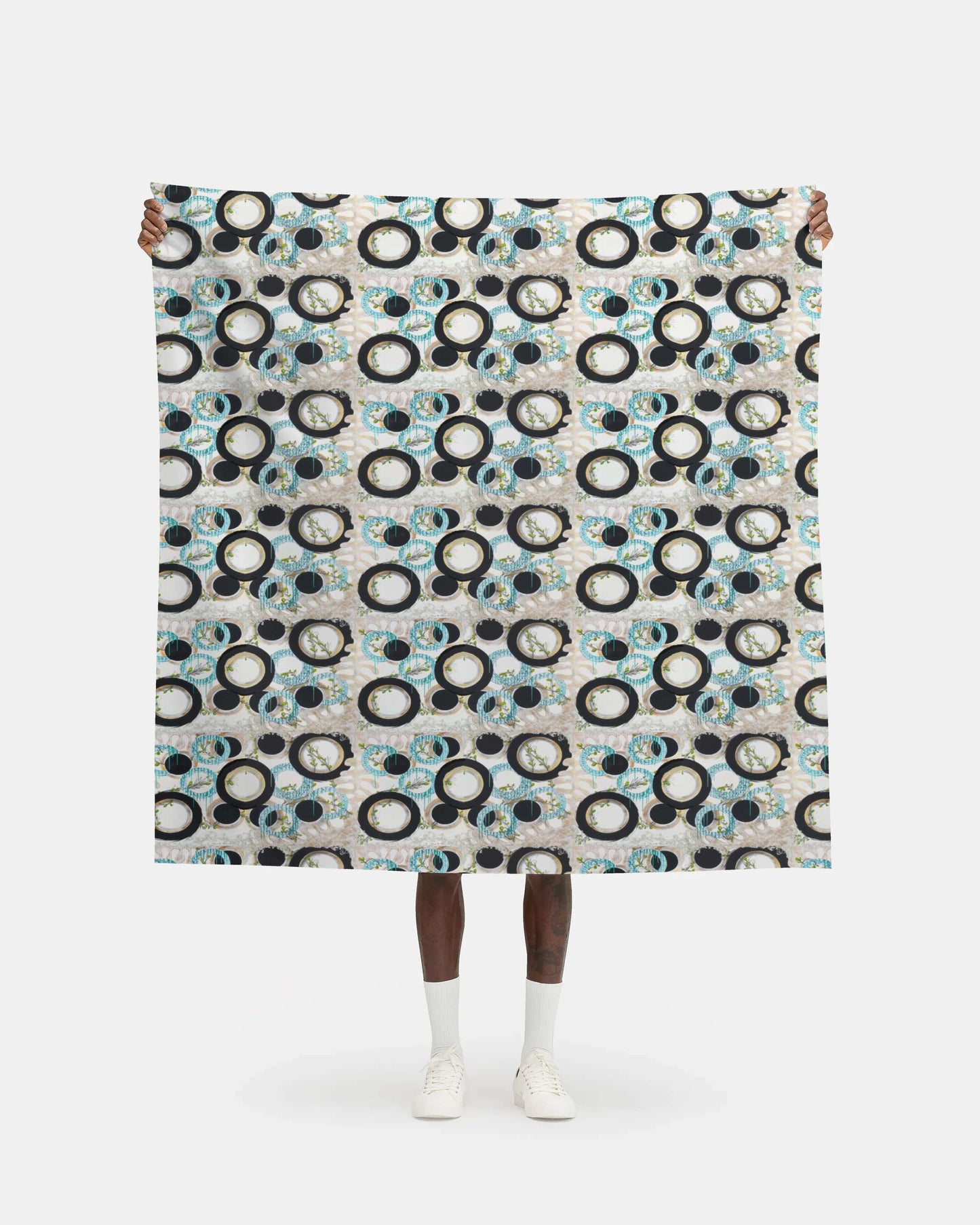 Curtain & Upholstery Velour Fabric Blue