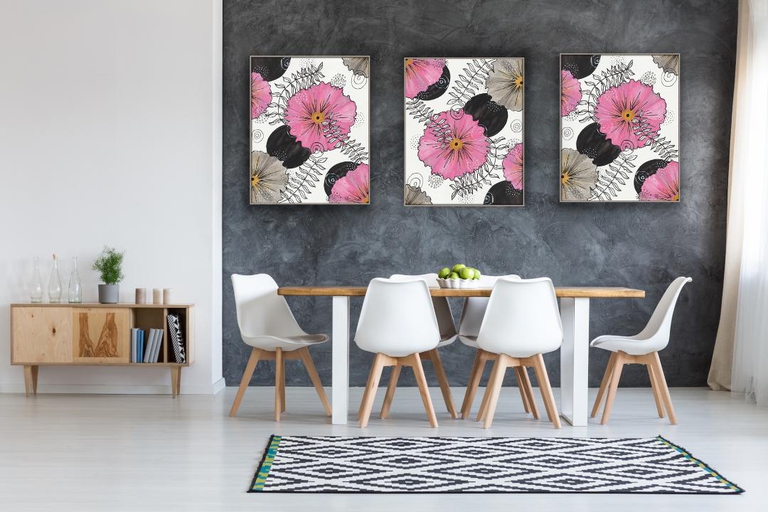 Canvas Fine Art Print Pink