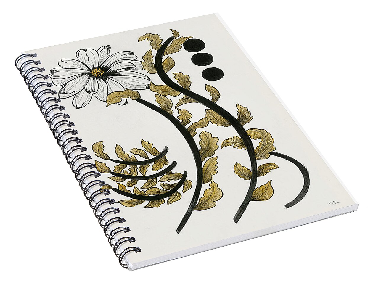 Sound Curve Two 1 - Spiral Notebook