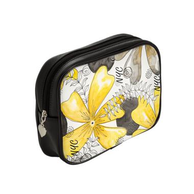 Designer Makeup Bag Yellow NYC