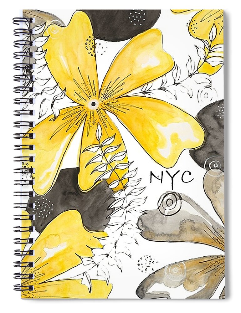 Spiral Notebook Bloom Yellow NYC