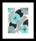 Blue Floral Fine Art Print - Framed Print