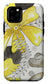 Canvas Yellow Floral Fine Art Print - Phone Case