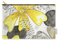 Canvas Yellow Floral Fine Art Print - Zip Pouch