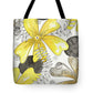 Canvas Yellow Floral Fine Art Print - Tote Bag