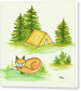 Fox Sleeping Kids Room Fine Art Print - Canvas Print