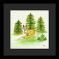 Fox Trees Kids Room Fine Art Print - Framed Print