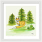 Fox Trees Kids Room Fine Art Print - Framed Print