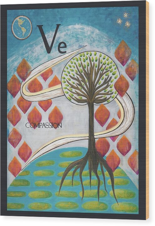 Global Tree Compassion Fine Art Print - Wood Print