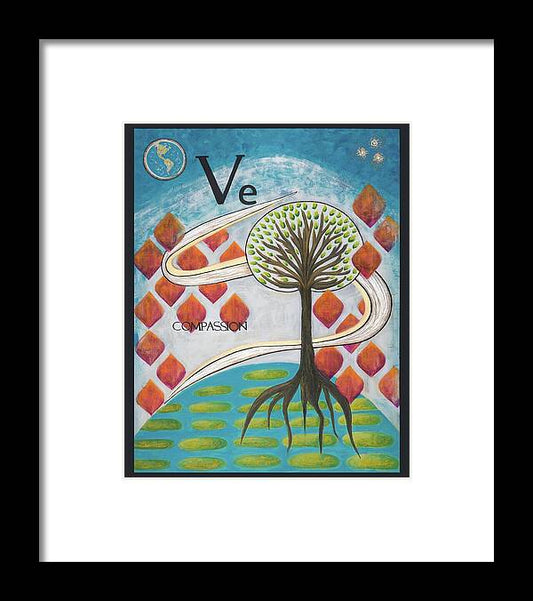 Global Tree Compassion Fine Art Print - Framed Print