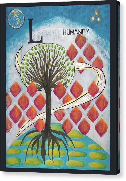 Global Tree Humanity Fine Art Print - Canvas Print