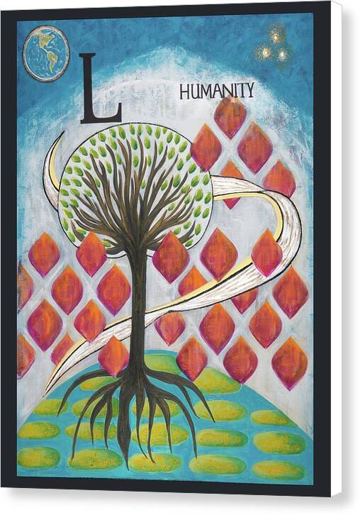 Global Tree Humanity Fine Art Print - Canvas Print