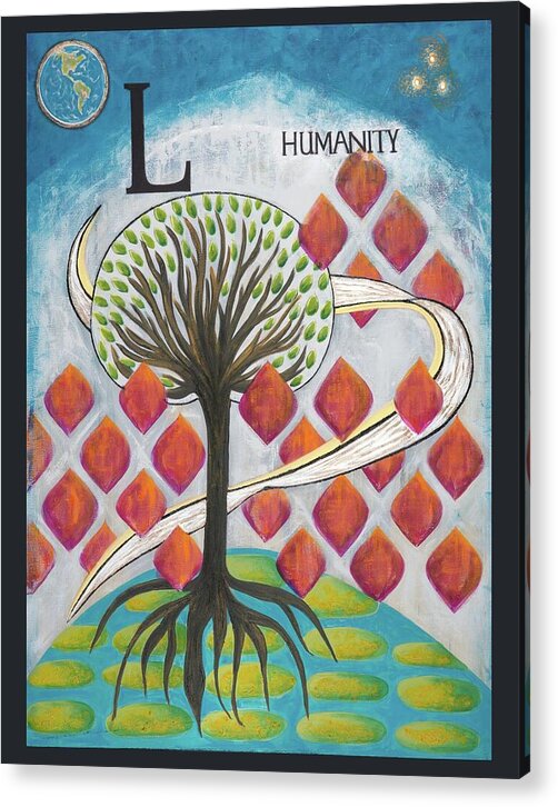 Global Tree Humanity Fine Art Print - Acrylic Print