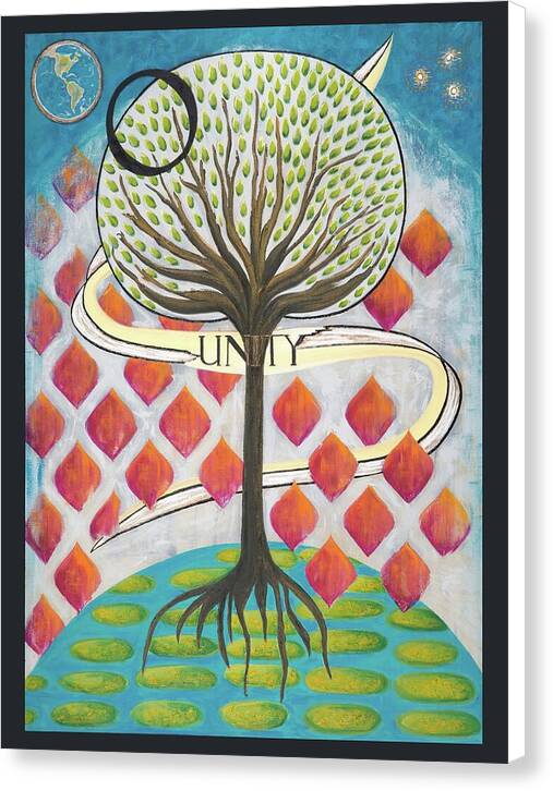 Global Tree Unity Fine Art Print - Canvas Print