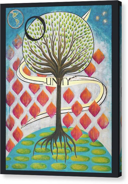 Global Tree Unity Fine Art Print - Canvas Print