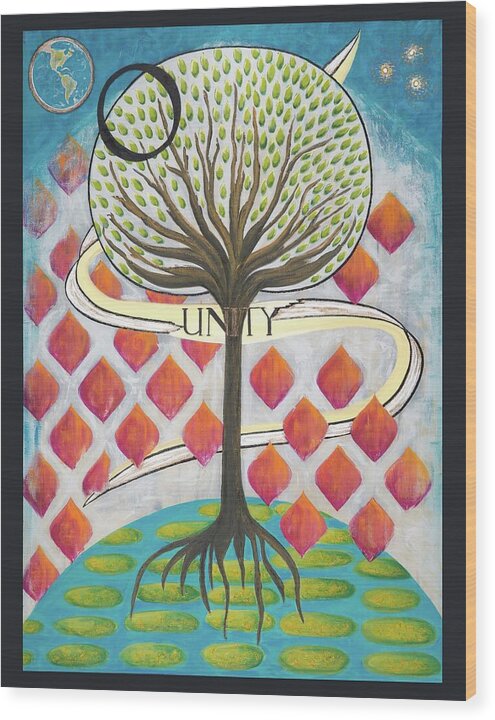 Global Tree Unity Fine Art Print - Wood Print