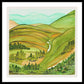 Golden Colorado Hills Mountains Fine Art Print - Framed Print