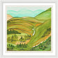 Golden Colorado Hills Mountains Fine Art Print - Framed Print