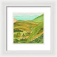 Golden Colorado Hills Mountains Fine Art Print - Framed Print