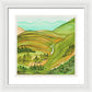 Golden Colorado Hills Mountains Fine Art Print - Framed Print