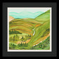 Golden Colorado Hills Mountains Fine Art Print - Framed Print