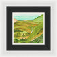 Golden Colorado Hills Mountains Fine Art Print - Framed Print