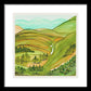 Golden Colorado Hills Mountains Fine Art Print - Framed Print