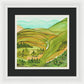 Golden Colorado Hills Mountains Fine Art Print - Framed Print