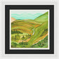 Golden Colorado Hills Mountains Fine Art Print - Framed Print