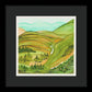 Golden Colorado Hills Mountains Fine Art Print - Framed Print