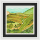 Golden Colorado Hills Mountains Fine Art Print - Framed Print