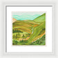 Golden Colorado Hills Mountains Fine Art Print - Framed Print