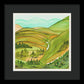 Golden Colorado Hills Mountains Fine Art Print - Framed Print