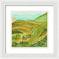 Golden Colorado Hills Mountains Fine Art Print - Framed Print