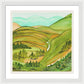 Golden Colorado Hills Mountains Fine Art Print - Framed Print