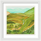 Golden Colorado Hills Mountains Fine Art Print - Framed Print