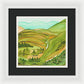 Golden Colorado Hills Mountains Fine Art Print - Framed Print