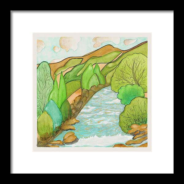 Golden Colorado River Fine Art Print - Framed Print