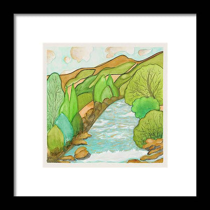 Golden Colorado River Fine Art Print - Framed Print