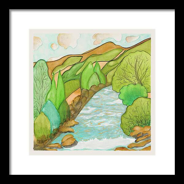 Golden Colorado River Fine Art Print - Framed Print