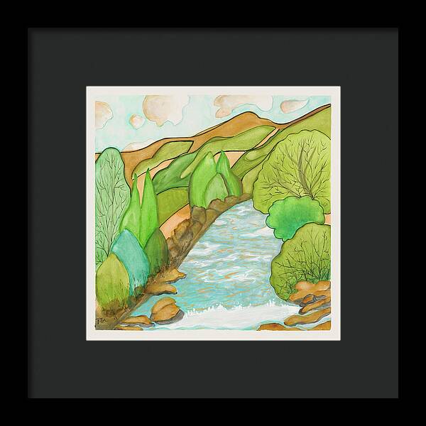 Golden Colorado River Fine Art Print - Framed Print