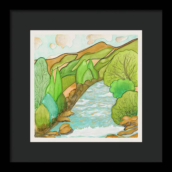 Golden Colorado River Fine Art Print - Framed Print